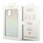 Apple iPhone 15 Coque Guess IML Faceted Mirror Élégant  Disco irisé