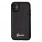 Apple iPhone 11 Coque Guess Sequin Script Metal Élégant  Noir