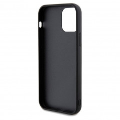 Apple iPhone 12 Coque Guess Sequin Script Metal Élégant  Noir