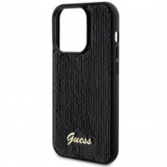 Apple iPhone 13 Pro Coque Guess Sequin Script Metal Élégant  Noir
