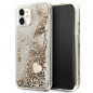 Apple iPhone 11 Coque Guess Liquide Glitter Charms Élégant  Or