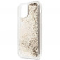 Apple iPhone 11 Coque Guess Liquide Glitter Charms Élégant  Or