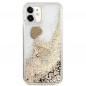 Apple iPhone 11 Coque Guess Liquide Glitter Charms Élégant  Or