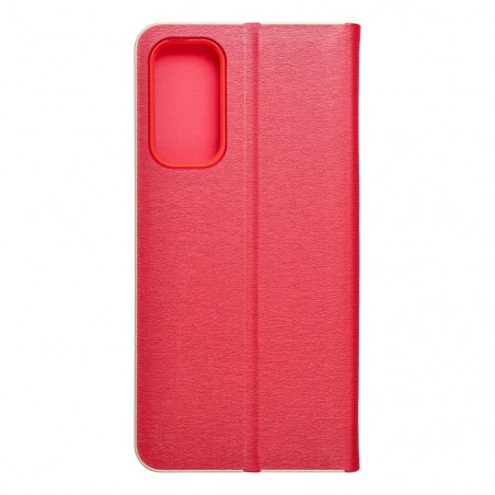 Samsung Galaxy A15 LTE Portefeuilles LUNA Book Gold Élégant  Rouge