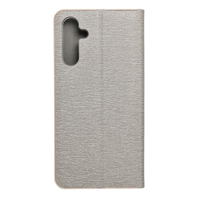 Samsung Galaxy A15 LTE Portefeuilles LUNA Book Gold Élégant  Argenté