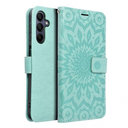 Samsung Galaxy A15 LTE Portefeuilles MEZZO Book Mandala  Vert