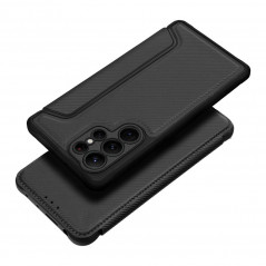 Samsung Galaxy A05 Portefeuilles Razor Book Fibre de carbone, Modèle de carbone  Noir