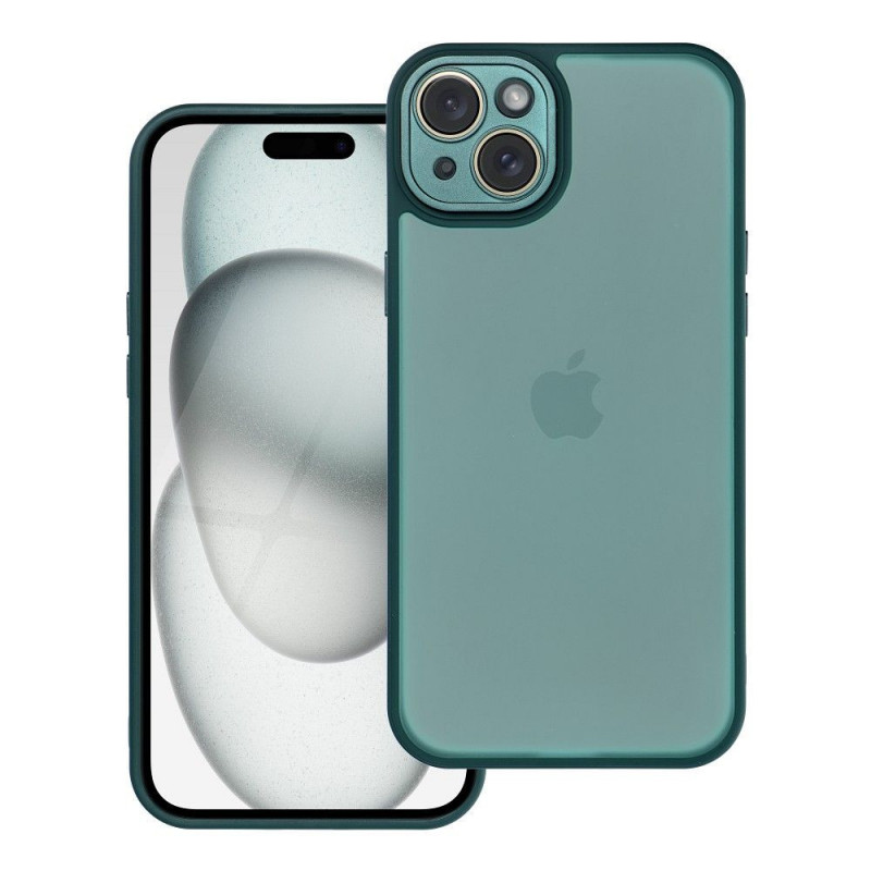 Apple iPhone 15 Plus Coque VARIETE Élégant  Vert foncé