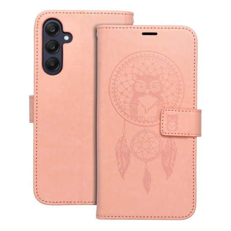 Samsung Galaxy A25 5G Portefeuilles MEZZO Book Capteurs de rêve  Pêche clair