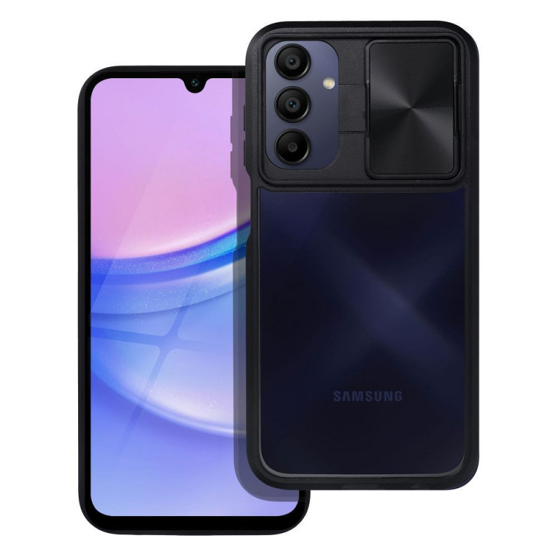 Samsung Galaxy A15 LTE Coque Slider Noir