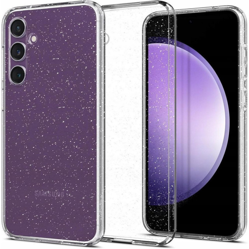 Samsung Galaxy S23 FE Coque Spigen Liquid Crystal Clair comme du cristal  Cristal scintillant