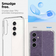 Samsung Galaxy S23 FE Coque Spigen Liquid Crystal Clair comme du cristal  Cristal scintillant
