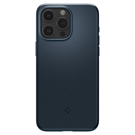 Apple iPhone 15 Pro Max Coque Spigen Thin Fit Ardoise métallique