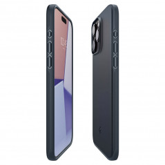 Apple iPhone 15 Pro Max Coque Spigen Thin Fit Ardoise métallique