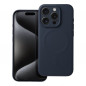 Apple iPhone 15 Pro Coque Silicone Mag Cover MagSAFE  Titane bleu