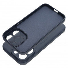 Apple iPhone 15 Pro Coque Silicone Mag Cover MagSAFE  Titane bleu