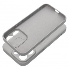 Apple iPhone 15 Pro Coque Silicone Mag Cover MagSAFE  Titane