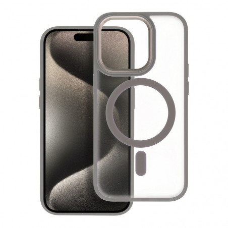 Apple iPhone 15 Pro Coque Matte Mag Cove MagSAFE  Titane