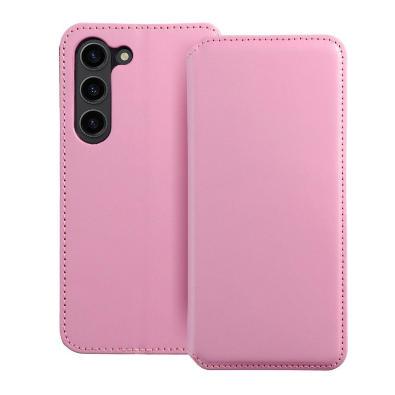 Samsung Galaxy S24 PLUS Portefeuilles Dual Pocket book Rose clair