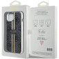 Apple iPhone 15 Coque Guess 4G Gold Stripe Élégant  Noir