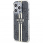 Apple iPhone 15 Pro Max Coque Guess 4G Gold Stripe Élégant  Noir