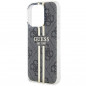 Apple iPhone 15 Pro Max Coque Guess 4G Gold Stripe Élégant  Noir