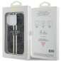 Apple iPhone 15 Pro Max Coque Guess 4G Gold Stripe Élégant  Noir