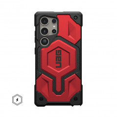 Samsung Galaxy S24 ULTRA Coque Urban Armor Gear Monarch Pro MagSAFE  Magnet crimson