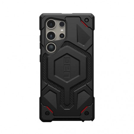 Samsung Galaxy S24 ULTRA Coque Urban Armor Gear Monarch Étui haut de gamme  MagSAFE  Noir kevlar