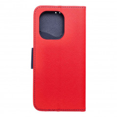 XIAOMI Redmi Note 13 4G Portefeuilles Fancy Book Rouge / Marine
