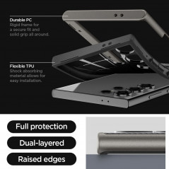Samsung Galaxy S24 ULTRA Coque Spigen Neo Hybrid Gris bleuâtre foncé
