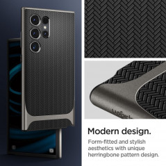 Samsung Galaxy S24 ULTRA Coque Spigen Neo Hybrid Gris bleuâtre foncé