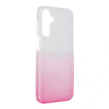 Samsung Galaxy A15 5G Coque Shining Transparent et rose
