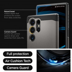 Samsung Galaxy S24 ULTRA Coque Spigen Armor Noir
