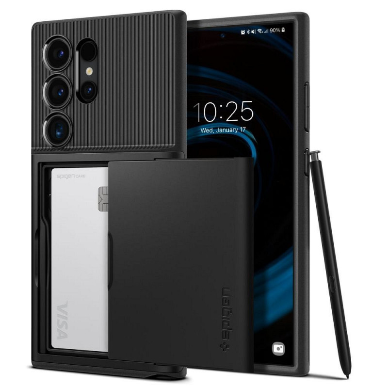 Samsung Galaxy S24 ULTRA Coque Spigen Slim Armor CS Noir