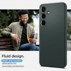 Samsung Galaxy S24 PLUS Coque Spigen  Liquid Air Vert abysses