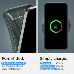 Samsung Galaxy S24 PLUS Coque Spigen  Liquid Air Vert abysses