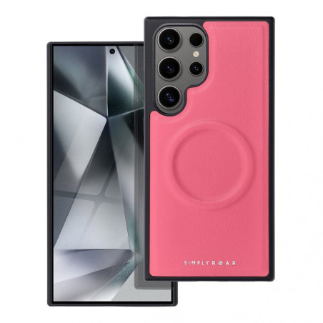 Samsung Galaxy S24 ULTRA Coque Roar Mag Morning Élégant  MagSAFE  Rose vif