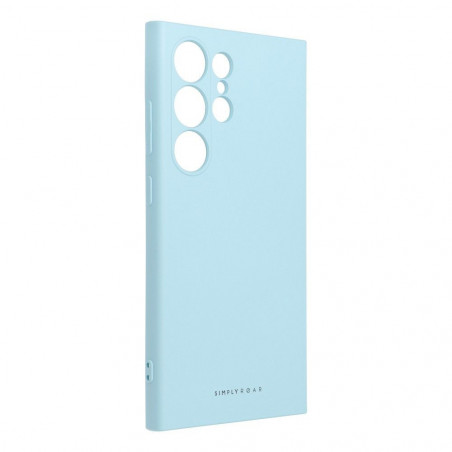 Samsung Galaxy S24 ULTRA Coque Roar Space Monochromatique, Élégant  Bleu ciel