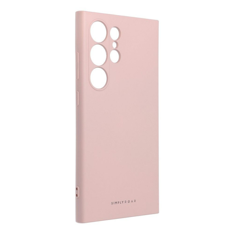 Samsung Galaxy S24 ULTRA Coque Roar Space Monochromatique, Élégant  Rose