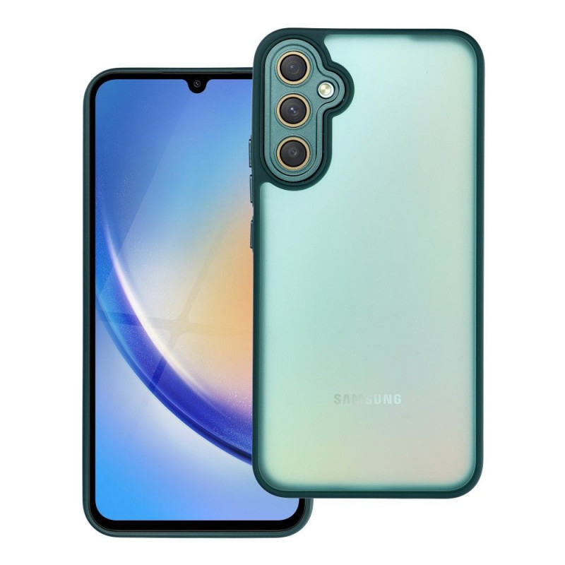 Samsung Galaxy A34 Coque VARIETE Élégant  Vert foncé