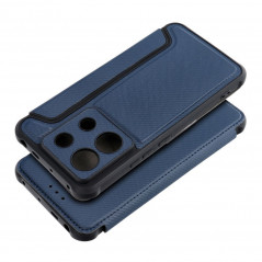 XIAOMI Redmi Note 13 Pro 5G Portefeuilles Razor Book Fibre de carbone, Modèle de carbone  Bleu
