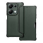 XIAOMI Redmi Note 13 Pro 4G Portefeuilles Razor Book Fibre de carbone, Modèle de carbone  Vert foncé