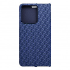 XIAOMI Redmi Note 13 4G Portefeuilles LUNA Book Carbon Fibre de carbone, Élégant  Bleu