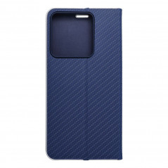 XIAOMI Redmi Note 13 5G Portefeuilles LUNA Book Carbon Fibre de carbone, Élégant  Bleu