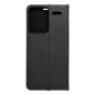 XIAOMI Redmi Note 13 Pro Plus 5G Portefeuilles LUNA Book Carbon Fibre de carbone, Élégant  Noir