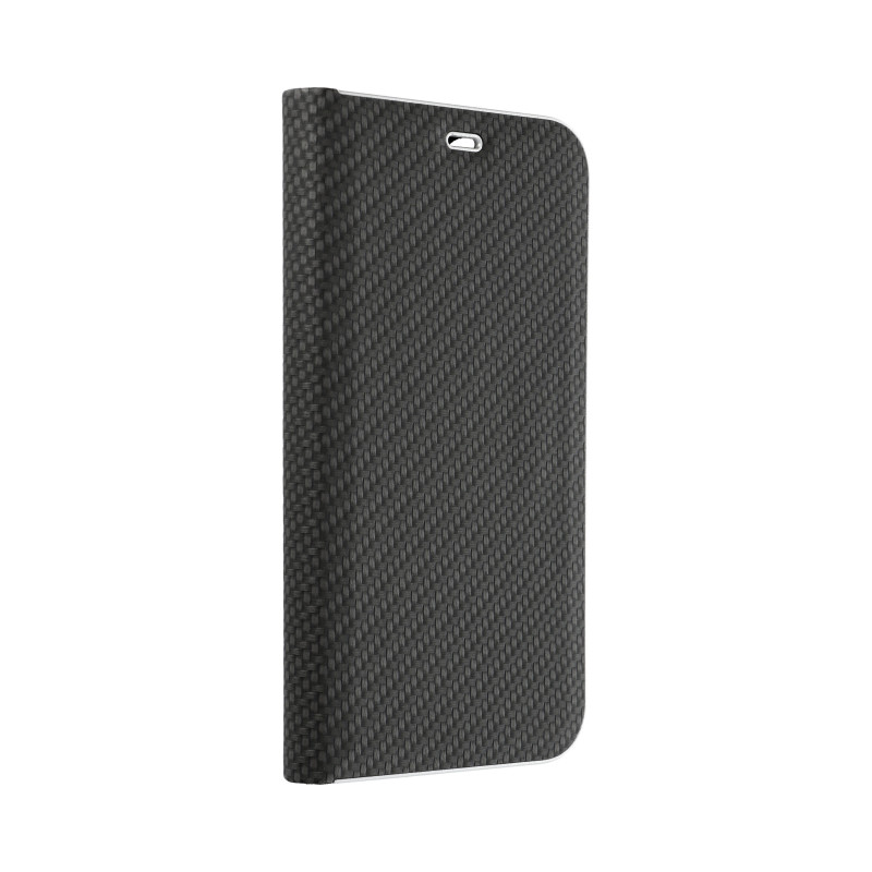 XIAOMI Redmi Note 13 Pro 4G Portefeuilles LUNA Book Carbon Fibre de carbone, Élégant  Noir