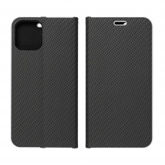 XIAOMI Redmi Note 13 Pro 4G Portefeuilles LUNA Book Carbon Fibre de carbone, Élégant  Noir
