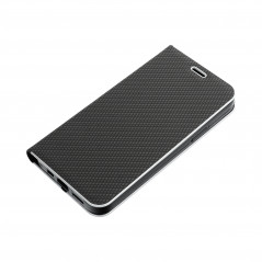 XIAOMI Redmi Note 13 Pro 4G Portefeuilles LUNA Book Carbon Fibre de carbone, Élégant  Noir