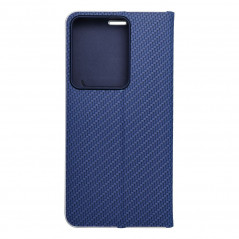 XIAOMI Redmi Note 13 Pro 4G Portefeuilles LUNA Book Carbon Fibre de carbone, Élégant  Bleu